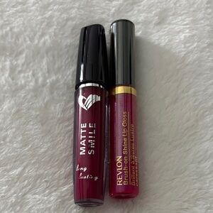 Revlon Lip Gloss Duo - Deep Red and Berry